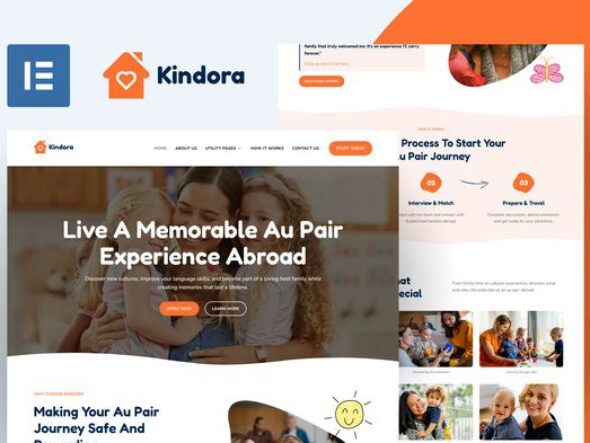 Kindora - Au Pair Elementor Template Kit