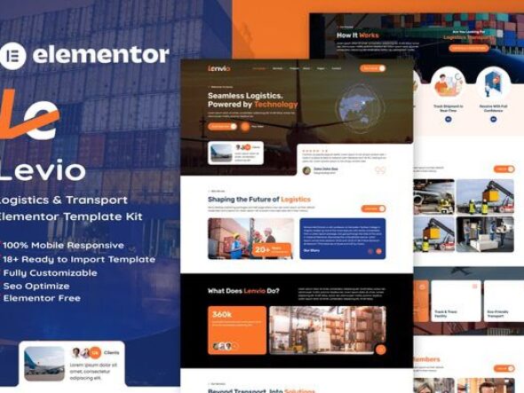 Lenvio - Logistics & Transport Service Elementor Template Kit
