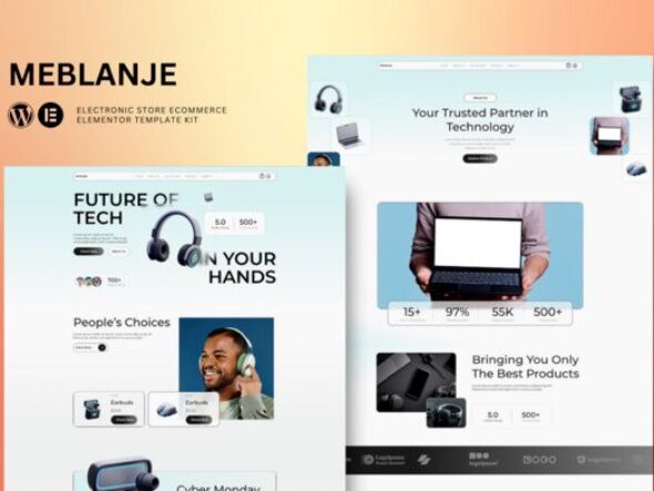 Meblanje - E-Commerce Electronics Store Elementor Template Kit