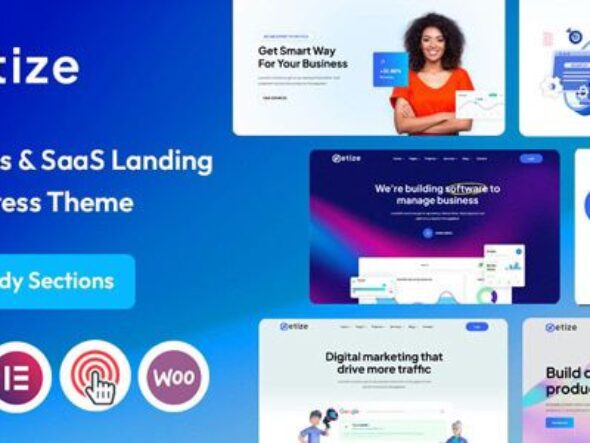 Metize - SaaS, Startup & Landing Page WordPress Theme