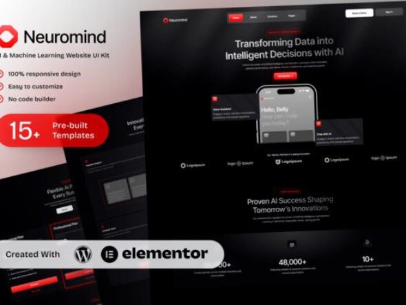NeuroMind - AI & Machine Learning Elementor Template Kit