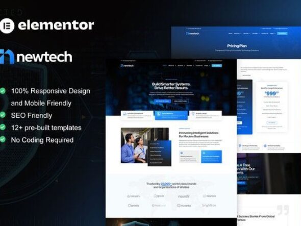 NewTech - IT Services Company Elementor Pro Template Kit