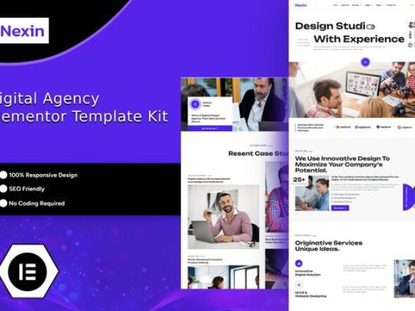 Nexin - Creative Digital Agency Elementor Template Kit