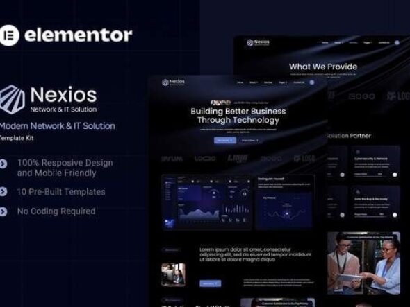 Nexios - Modern Network & IT Solution Elementor Template Kit