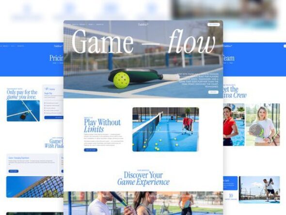 Padeliva - Sporty Padel & Tennis Elementor Template Kit
