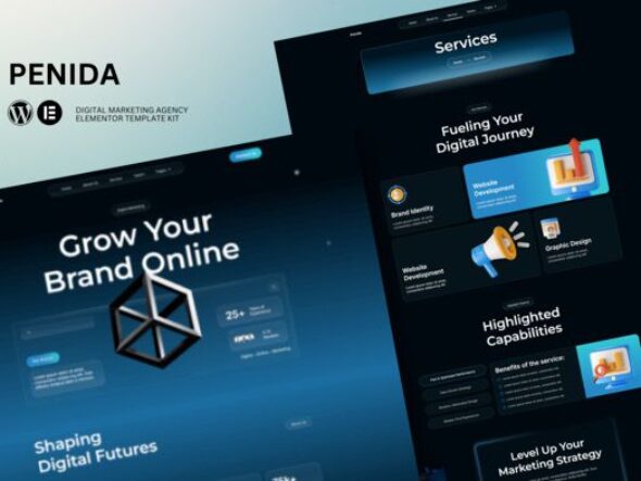 Penida - Digital Marketing Agency Elementor Template Kit
