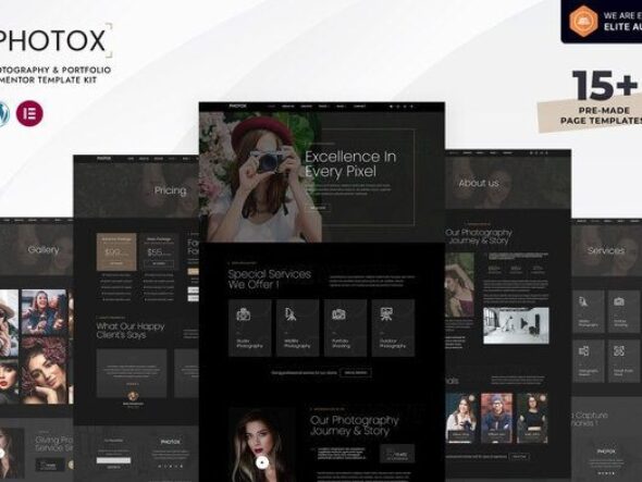 Photox - Photography & Portfolio Elementor Template Kit
