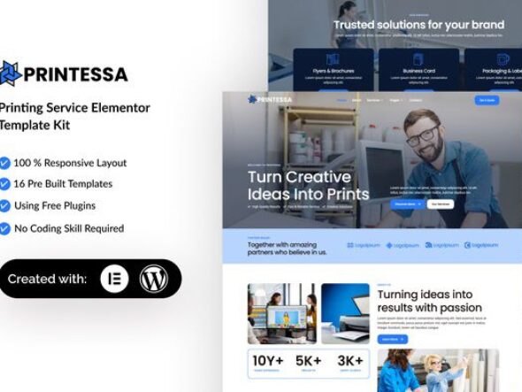 Printesa - Printing Services Elementor Template Kit