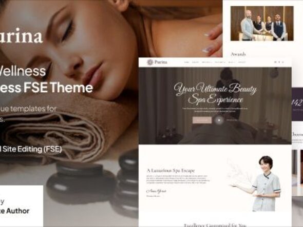 Purina – Spa & Wellness Gutenverse FSE WordPress Theme