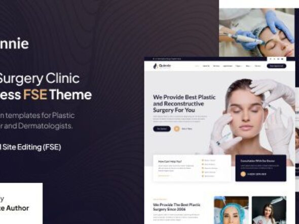 Quinnie – Plastic Surgery Clinic Gutenvese FSE WordPress Theme