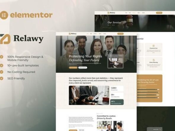 Relawy - Law Firm & Attorney Elementor Template Kit