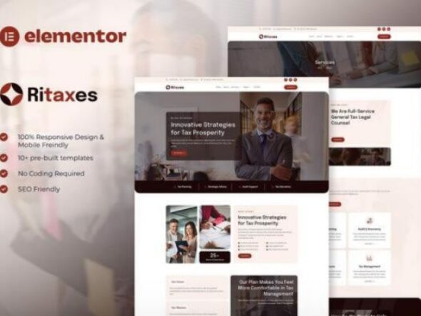 Ritaxes - Tax Advisor & Financial Consulting Elementor Template Kit