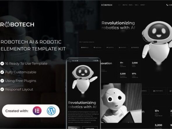 Robotech - AI & Robotics Elementor Template Kit