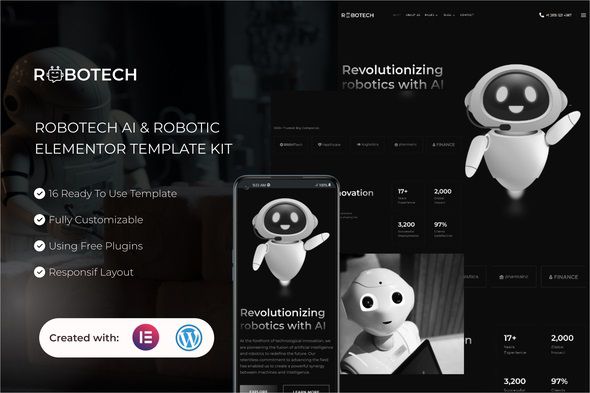 Robotech - AI & Robotics Elementor Template Kit