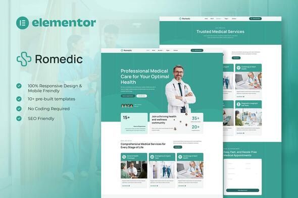 Romedic - Hospital & Medical Clinic Elementor Template Kit