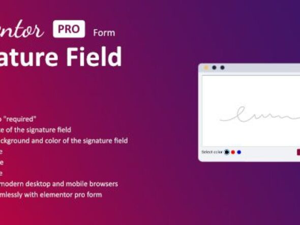 Signature Field for Elementor form