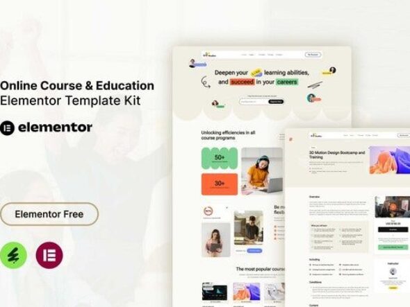 Studiez - Online Course & Education Elementor Template Kit