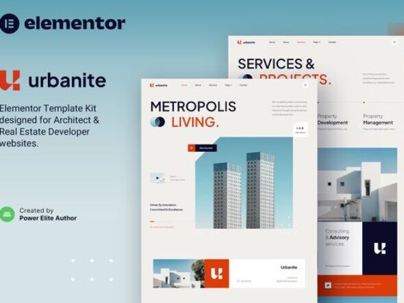 Urbanite – Architect & Real Estate Elementor Template Kit