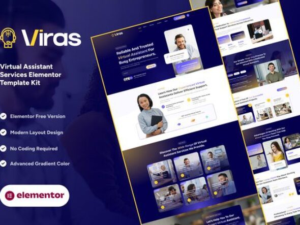 Viras - Virtual Assistant Services Elementor Template Kit