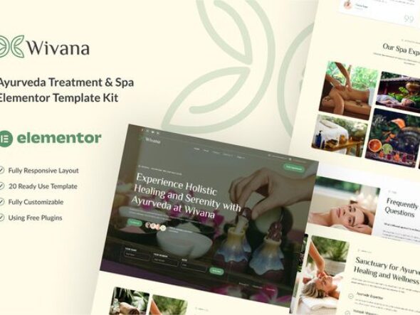 Wivana - Ayurveda Treatment & Spa Elementor Template Kit