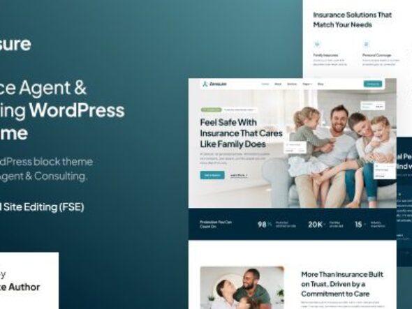 Zensure – Insurance Agent & Consulting Gutenverse FSE WordPress Block Theme