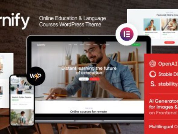 Learnify - Online Courses Education WordPress Theme