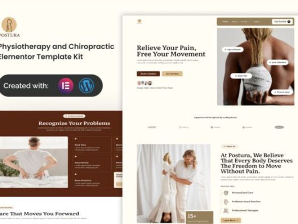 Postura - Physiotherapy & Chiropractic Elementor Template Kit