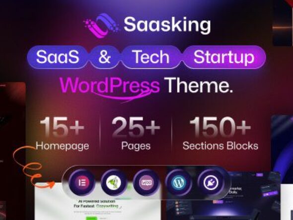 Saasking - SaaS & Tech Startup WordPress