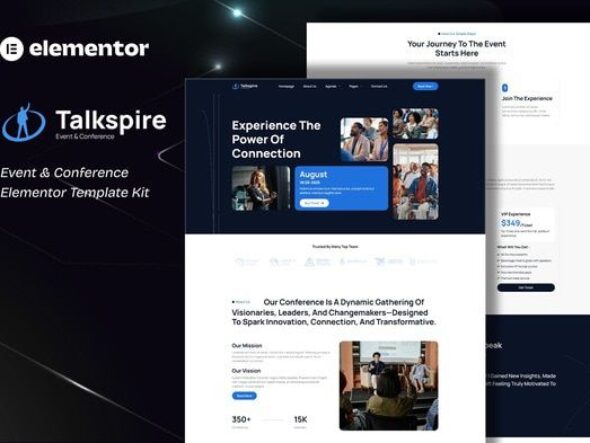 Talkspire - Event & Conference Elementor Template Kit